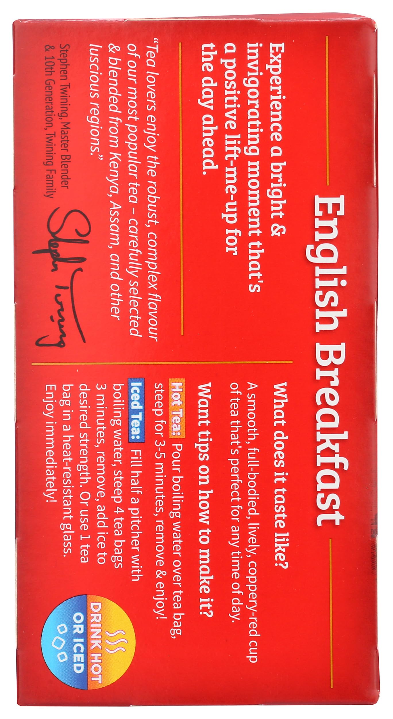 Twinings Tea From Grosvenor, Tea English Breakfast, 20 Count