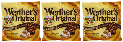 Werthers Original Caramel Coffee Hard Candies 2.65 oz 3 pack
