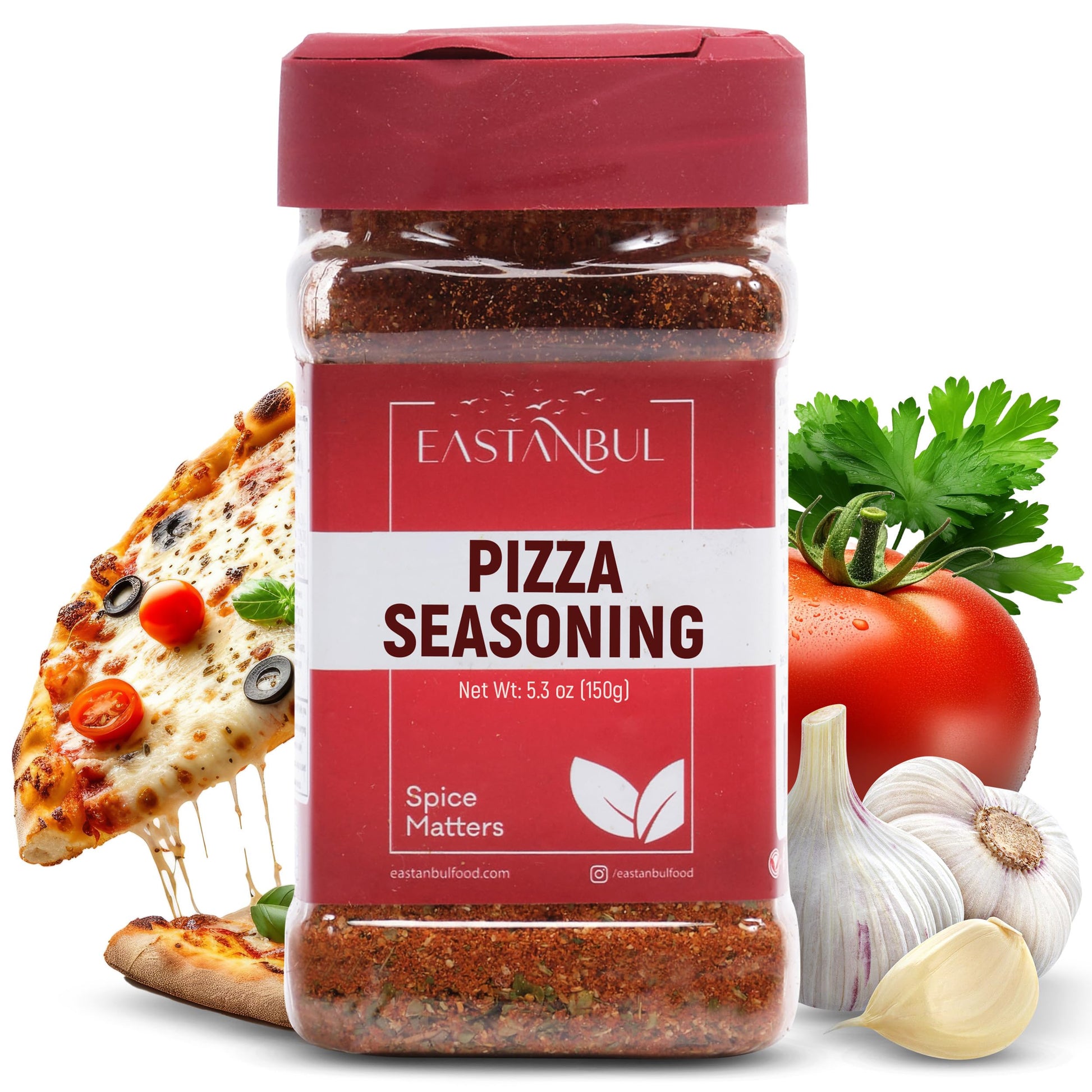 Eastanbul Pizza Seasoning Spice Blend  5.29Oz Italian Seasoning  Boosts Pizza Toppings  Herbal Blend  Popcorn Spice  Low Sodium  No Msg  No Filler  Vegan