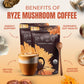 RYZE SUPERFOODS Mushroom Coffee Starter Kit, 6 Adaptogenic Mushrooms, 6.35 Ounce (Pack of 2)