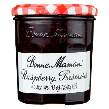 Bonne Maman Raspberry Preserves  13 Ounce Jars (Pack of 6)