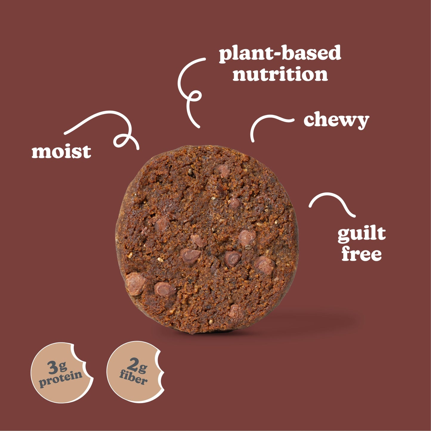 Love + Chew, Mocha Chip Minis - 18 Count - Tasty Gluten Free Cookies - Vegan - Healthy, Paleo, Non GMO Snacks - Individually Wra