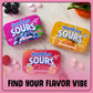 Sunkist Sours Grapeade, Vitamin C, Sugar Free Sour Candy, 1.76 Ounce Tin - 6 Count Tray