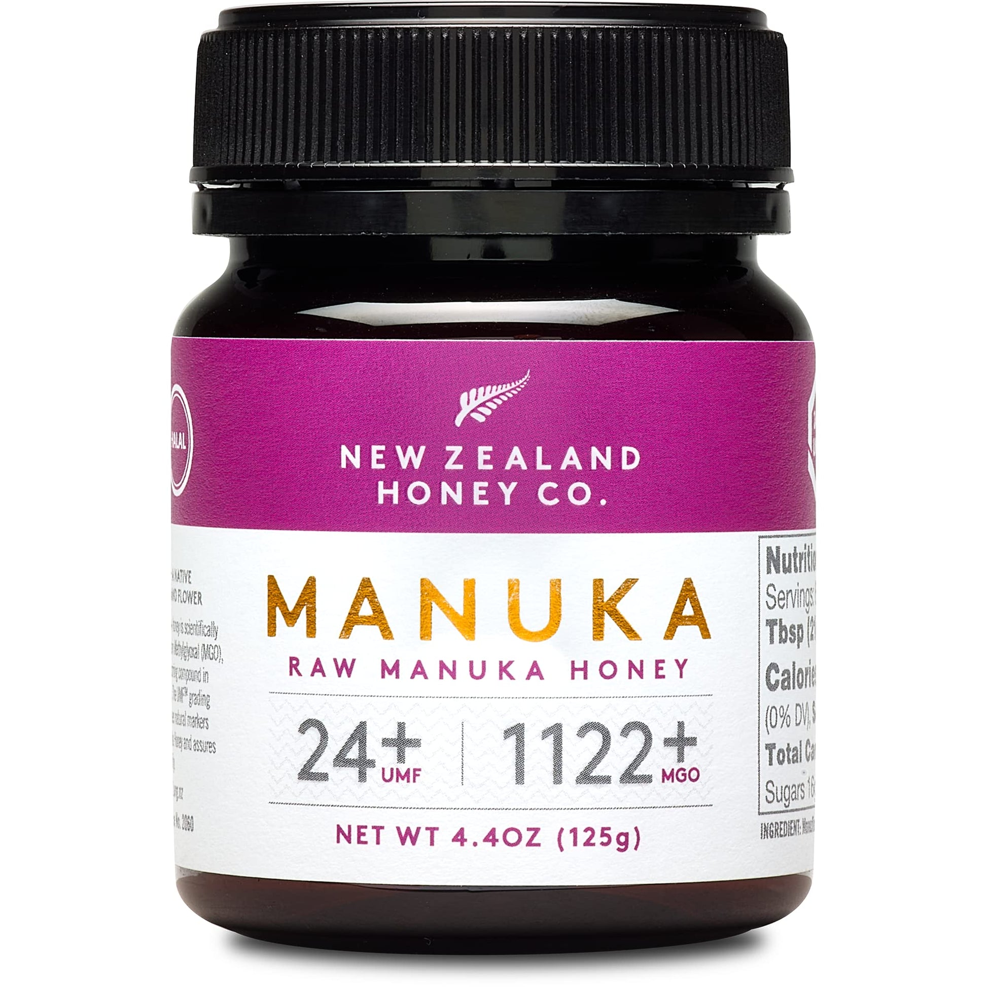 New Zealand Honey Co. Raw Manuka Honey Umf 24+ | Mgo 1122+ / 4.4Oz | 125G
