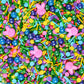 Edible Easter Sprinkles for Cake Decorating, Edible Rabbit Sprinkles, Round Sprinkles, Pearl Sprinkles, and Jimmy Sprinkles for