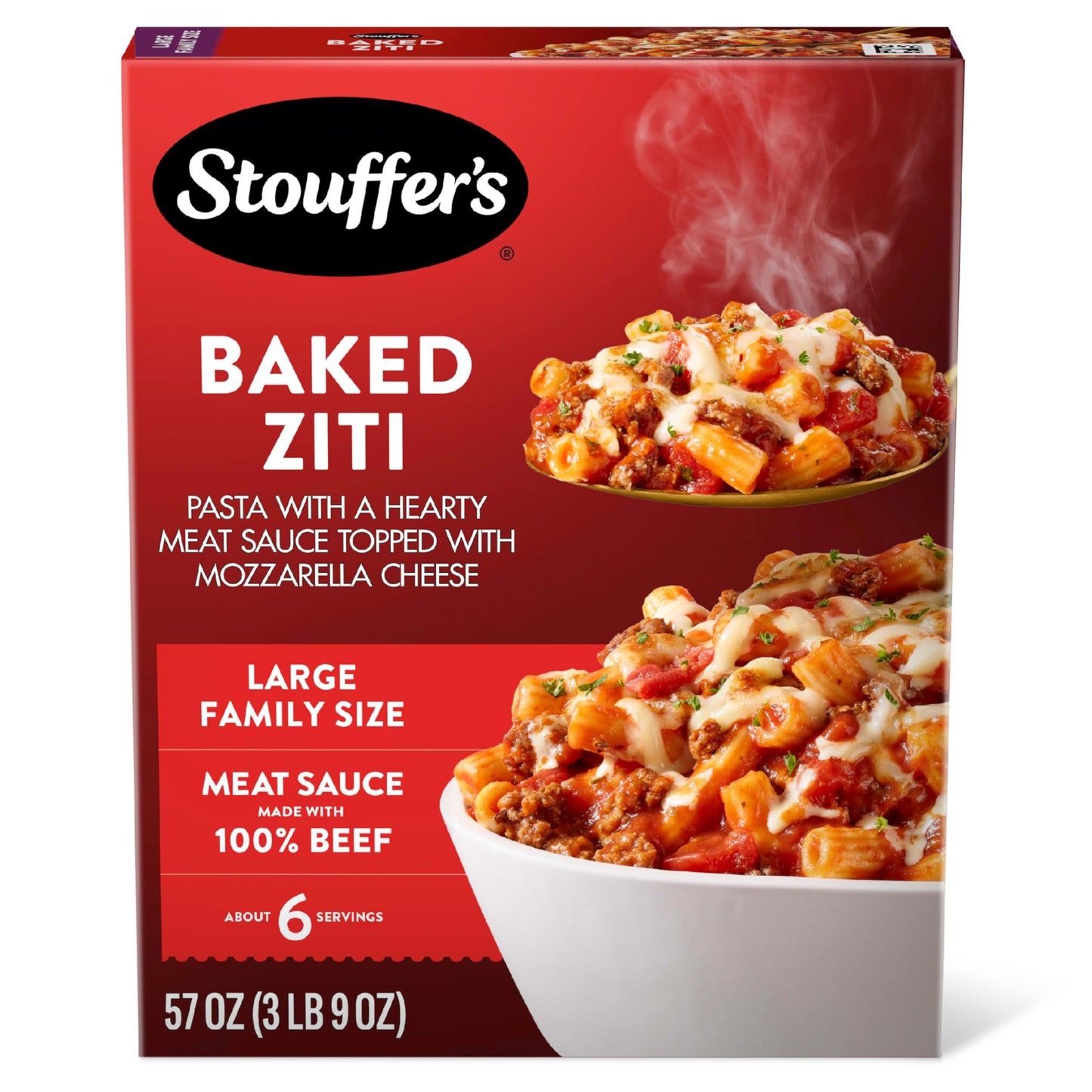 Stouffers Large Family Size Baked Ziti Frozen Meal
