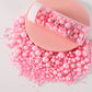 KASVAN Pink Pearl Sugar Sprinkles - Edible Candy Pearls, 130g, Baking Cake Decorations, Ice Cream Toppings, Wedding Supplies