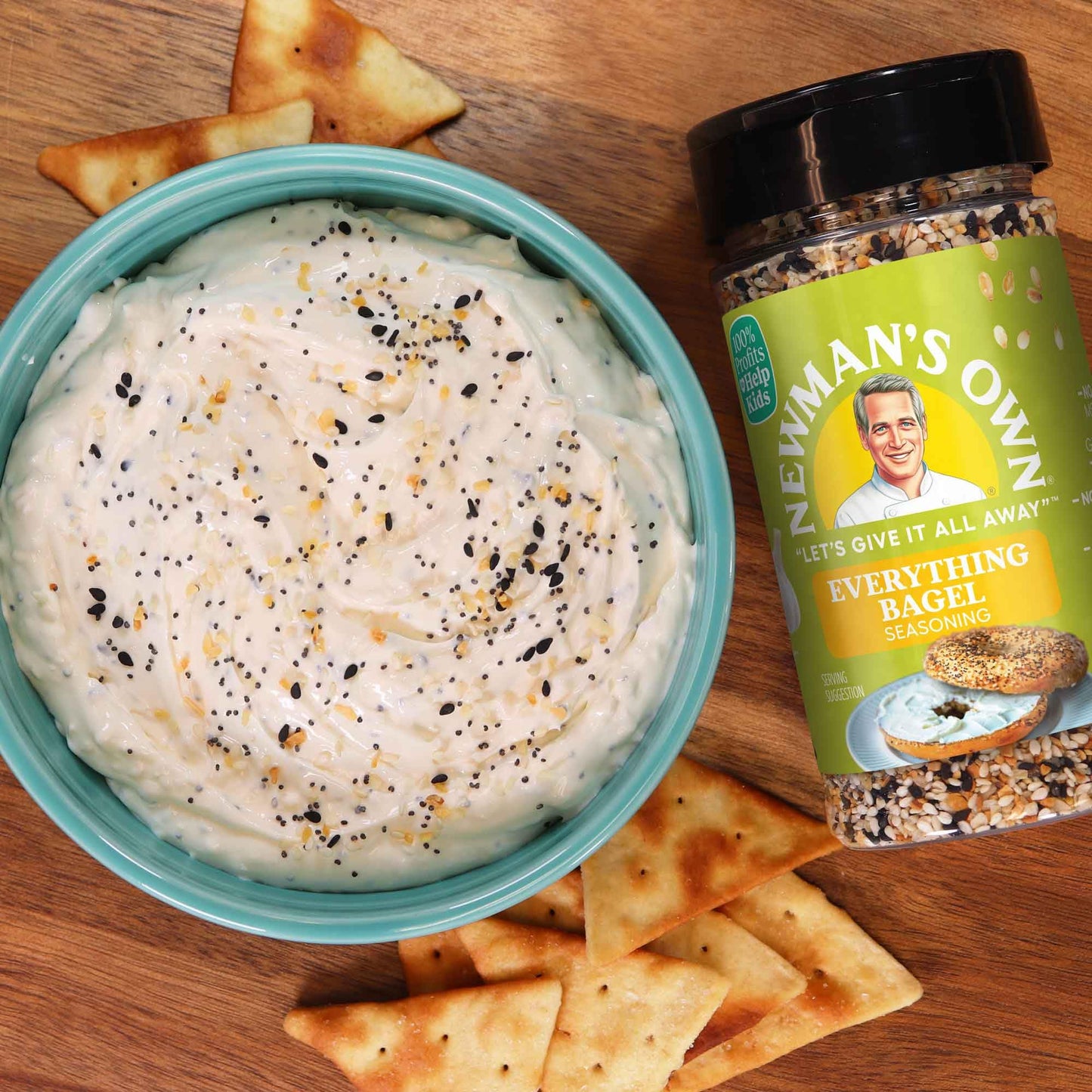 Newman'S Own Everything Bagel Seasoning; Perfect Spices For Wraps, Eggs And Potato Salads; No Msg, Gluten Free; Kosher; 7.91 Oz.