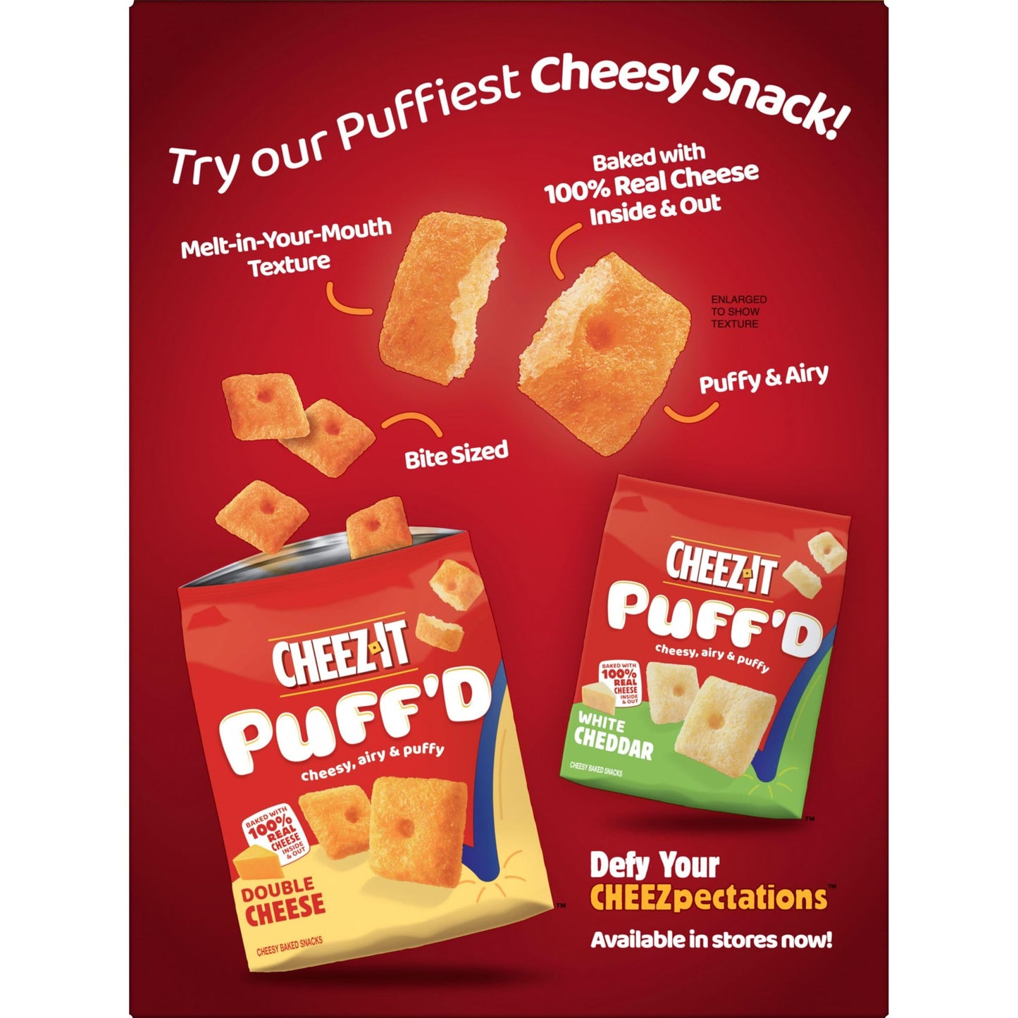 Cheez-It Cheese Crackers, Baked Snack Crackers, Lunch Snacks, Hidden Valley Ranch, 12.4Oz Box (1 Box)