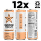 Rockstar Focus  White Peach  12 Fl Oz Cans (Pack of 12