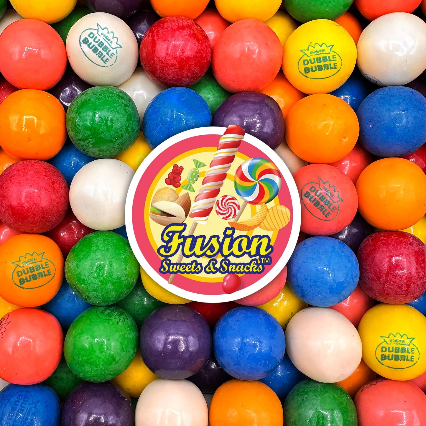 Gumballs 1 Inch - 2 Pound Bag - Gum Balls For Gumball Machine - Gumballs Bulk - Gum Ball Machine Refill - Assorted Fruit Flavor - Bubble Gum