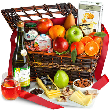 A Gift Inside Deluxe Organic Gift Basket - Premium Quality Gift for Any Occasion