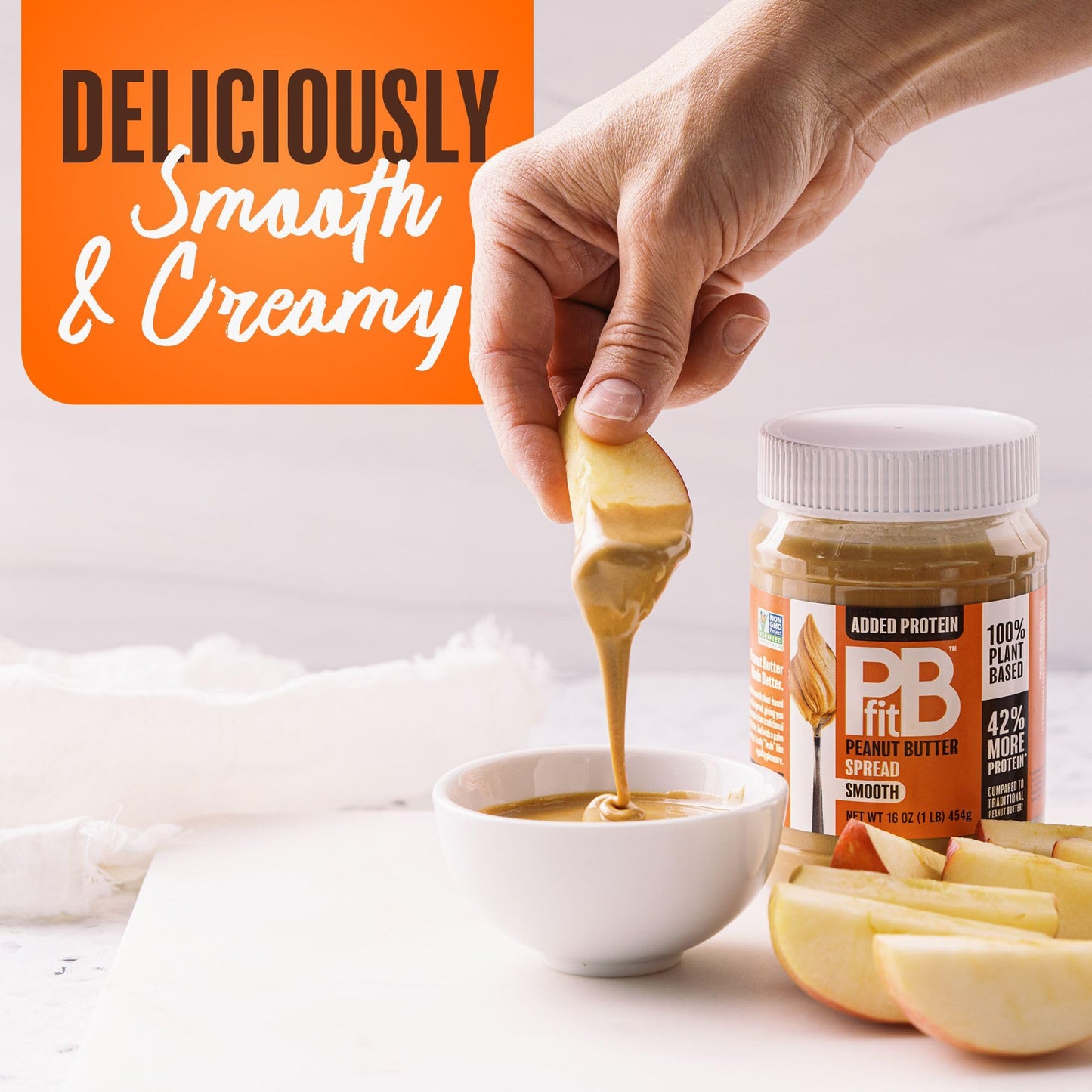 PBfit Peanut Butter Spread, 10g Plant Based Protein per Serving, Keto and Vegan Nut Butter, No Palm Oil, No Artificial Sweetener