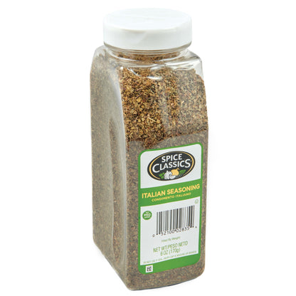 Spice Classics Italian Seasoning, 6 oz - One 6 Ounce Container of Italian Seasoning Spice for Authentic Italian Cooking, Perfect