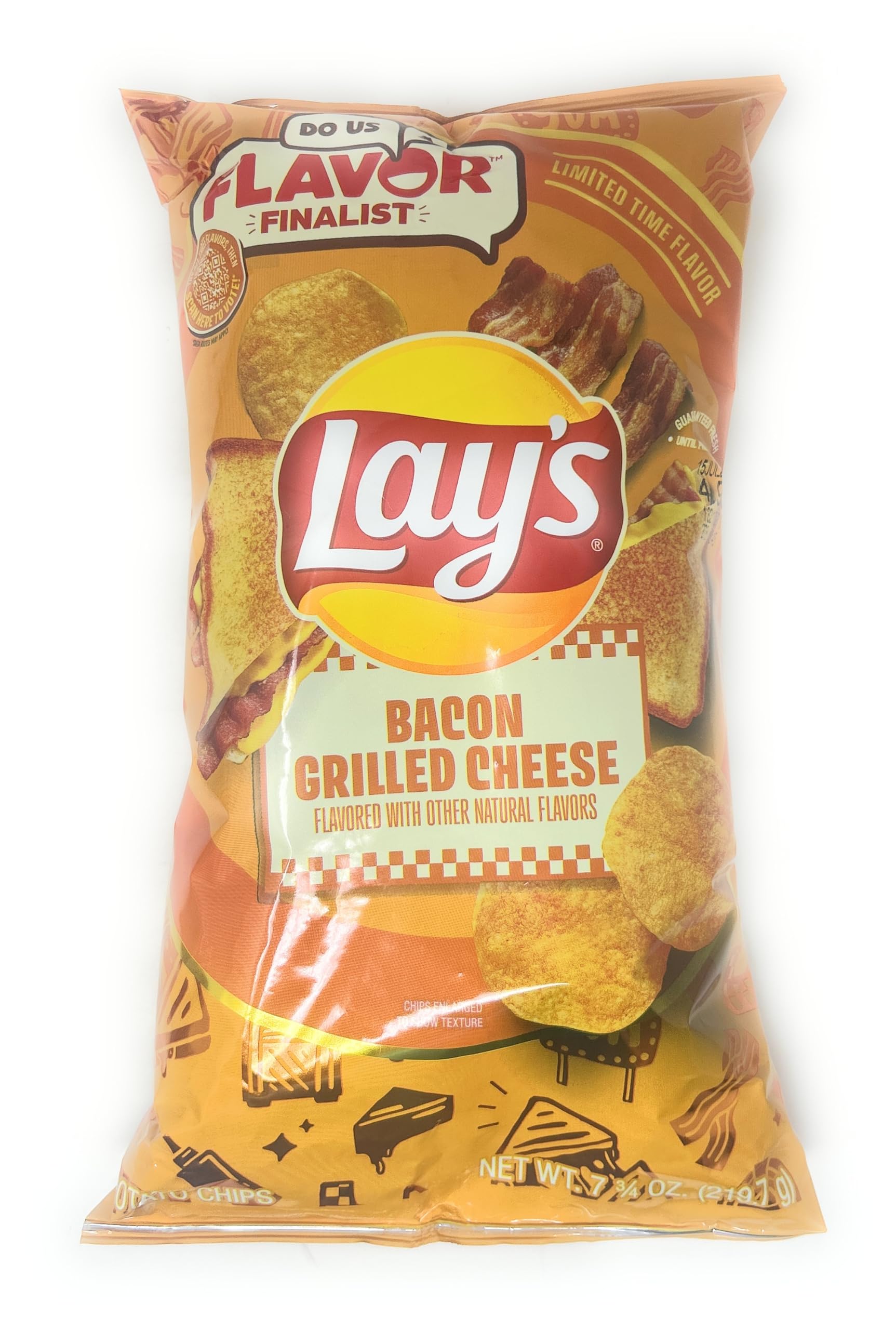 Lay's Bacon Grilled Cheese Flavored Potato Chips 7.75 oz 1 bag