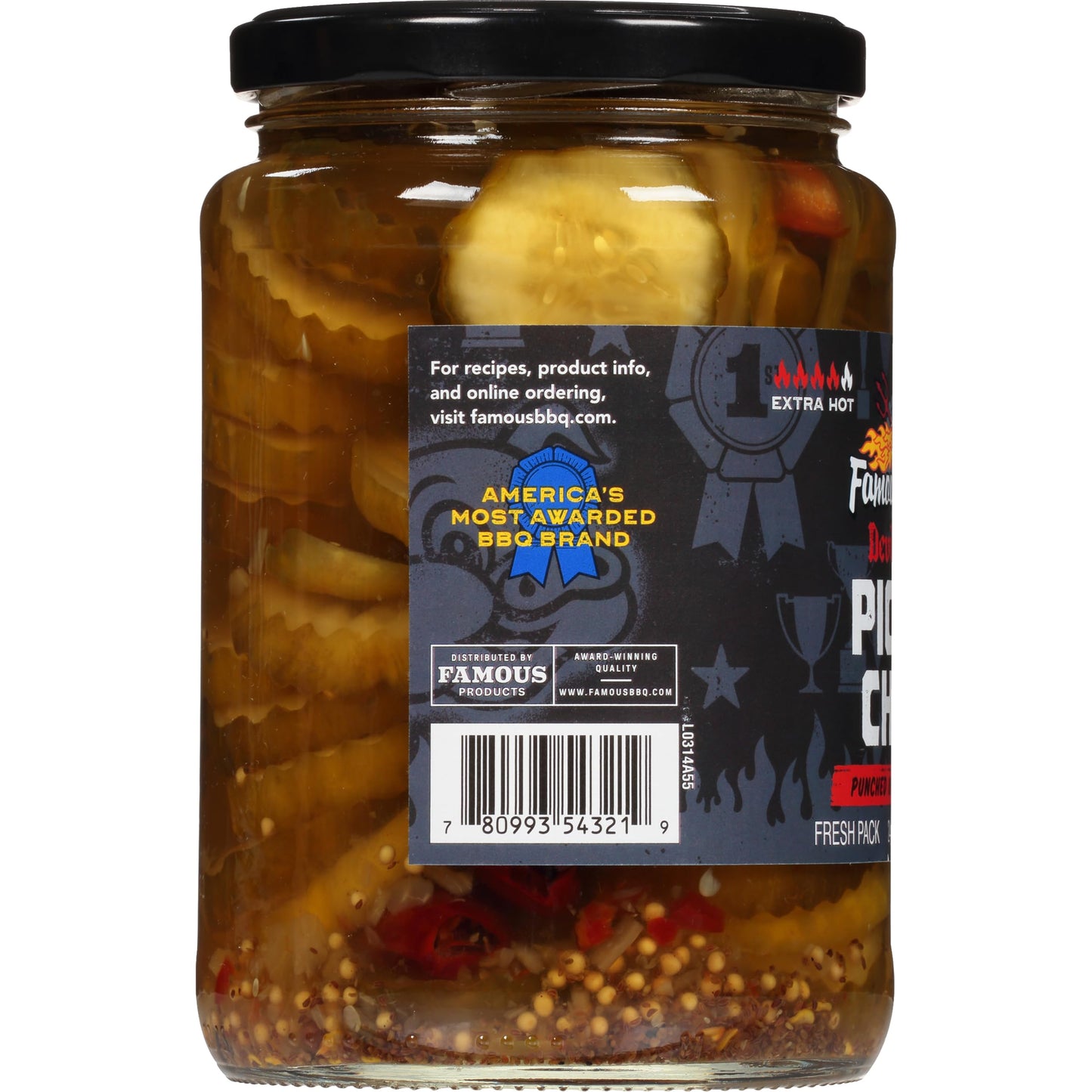 Famous Dave's Pickle Variety Bundle - 2 pck Sweet n' Spicy Pickle Chips & 1 pck Devil's Spit Pickle Chips (72 oz.)