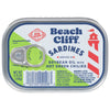 Beach Cliff Sardines in Soybean Oil with Hot Green Chilies, 3.75 oz Can, 17g Protein, Gluten Free, Keto Friendly