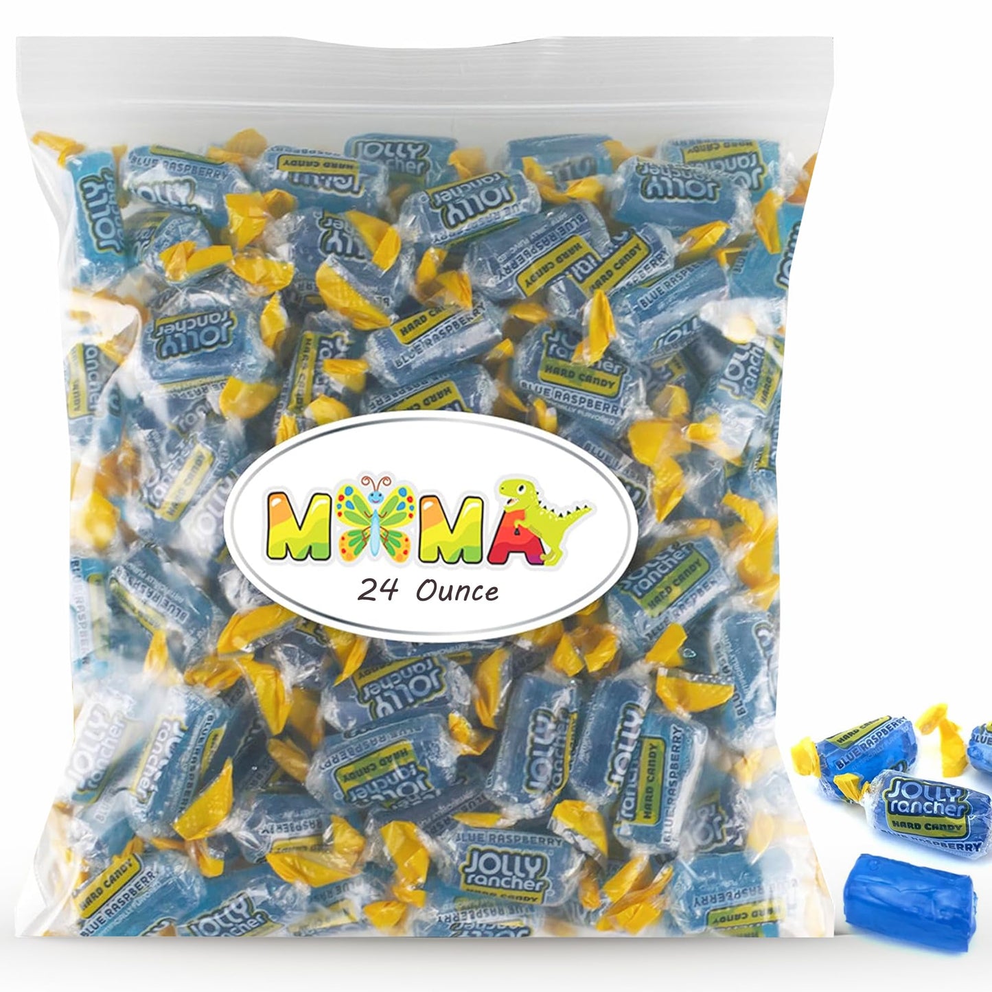 Jolly Ranchers Hard Candy Blue Raspberry - 1.5 Lb Fruit Flavored Made With Real Juice For Halloween Candy - Gluten Free Hard Can