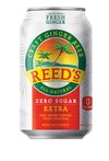 Reeds Zero Sugar Extra Ginger Beer, All Natural Keto Soda, 12 Fl Oz (Pack of 4)