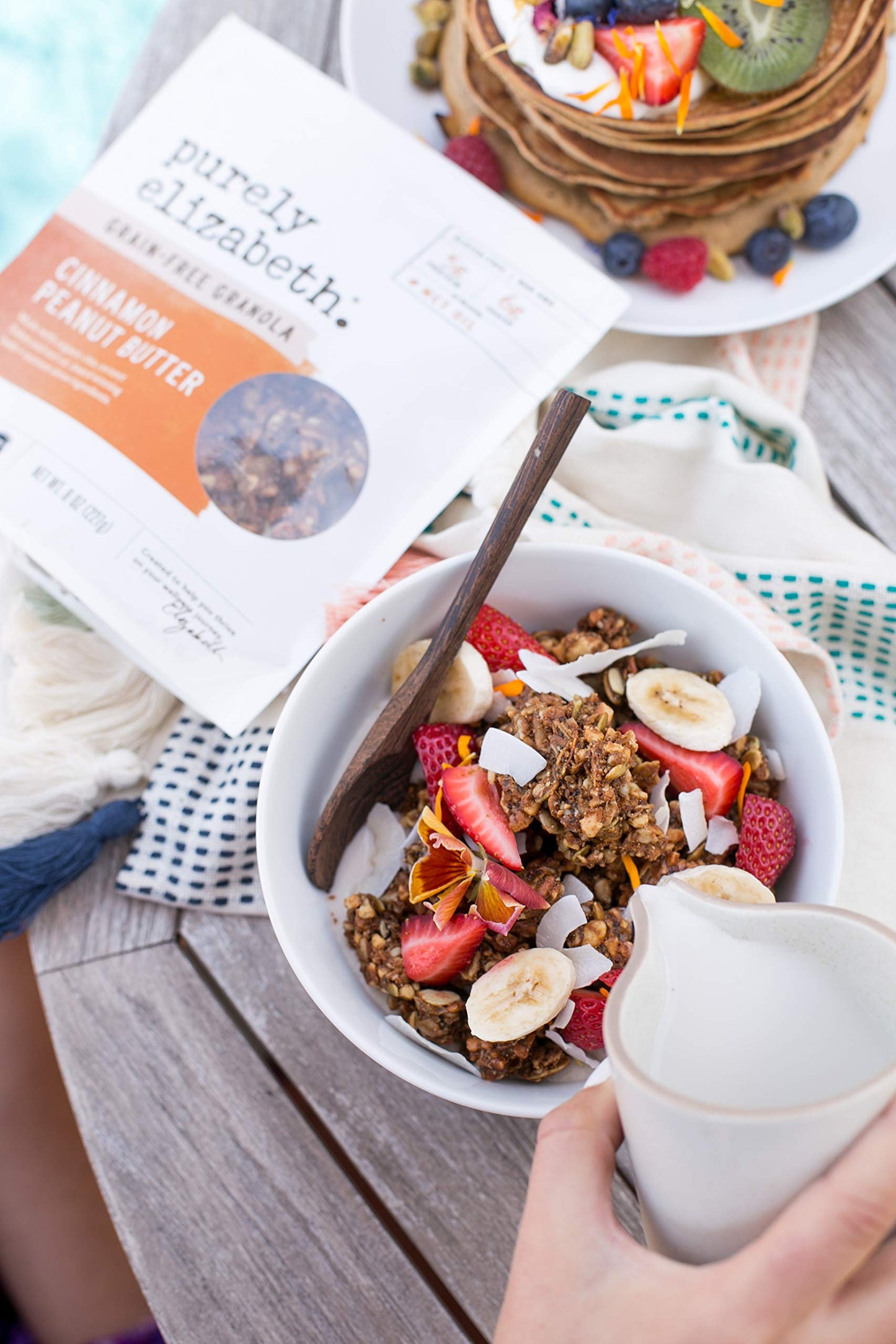 Purely Elizabeth Cinnamon Peanut Butter Keto Granola with MCT Oil, 48oz Bulk, Natural, 8 Ounce (Pack of 6), Model H-3137