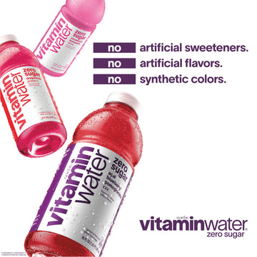 GLACEAU vitaminwater Zero Variety Pack, 20 Fl Oz, 12 Pack, Model 786162004383