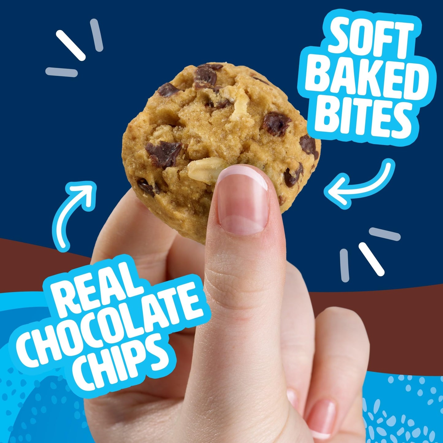 Nutri-Grain Power-Fulls Soft Baked Oat Bites, Protein Snacks, Whole Grain, Chocolate Chip (5 Boxes, 20 Pouches)