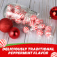 Jumbo Mint Balls Peppermint Hard Candy Bulk - 2 Pounds Approx 75 Pieces of Mini Candy Canes Balls for Christmas Candy Stocking S