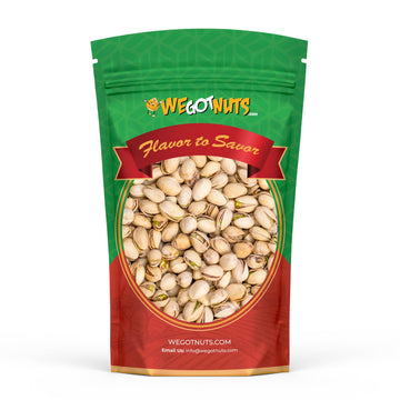 California Pistachios 3 Pounds - Top-Grade Quality Kosher Roasted Pistachios By We Got Nuts - Natural & Healthy Rich Flavor Snack - Whole  & Salted - Air-Tight Resealable Bag Package