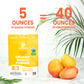 Jungle Powders Organic Mango Powder 5 Ounce Bag, Mango Extract For Baking, Smoothies, Desserts, Freeze Dried Mango Powder, Non G