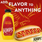 KOOPS Original Yellow Mustard, Gourmet, Gluten-Free, Kosher, 12 Oz, Pack of 4