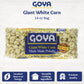 Giant White Corn by Goya, Whole White Hominy, Mexican Corn, Dried White Corn Kernels, Ma  z Mote Pelado, 14oz. Bag