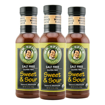 Mr. Spice Organic - Salt Free Sauce (Sweet & Sour, 3-Pack)