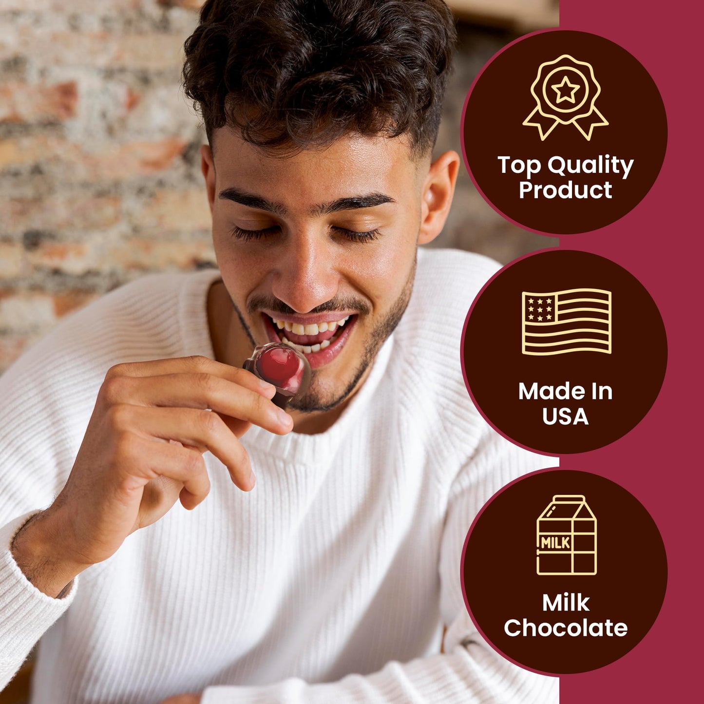 Queen Anne Dark Chocolate Covered Cordial Cherries | 13.2 Oz | 20 Piece Gift Box | Whole Maraschino Cherry Creamy Filled Liquid
