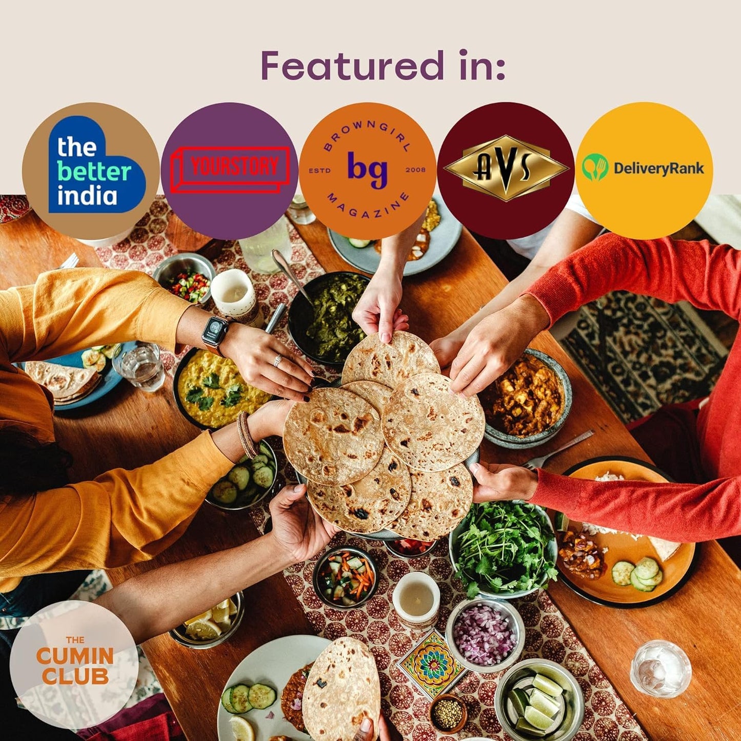 The Cumin Club Variety Pack | 5 Authentic Indian Meals | Ready in 5 Minutes, Just Add Water | All-Natural, No Preservatives | Ve