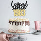 Gyufise 1Pcs Legend Since 1983 Cake Topper 40Th Birthday Cake Decoration Hello 40 Funny 40 And Fabulous Decoration For 40Th Wedd