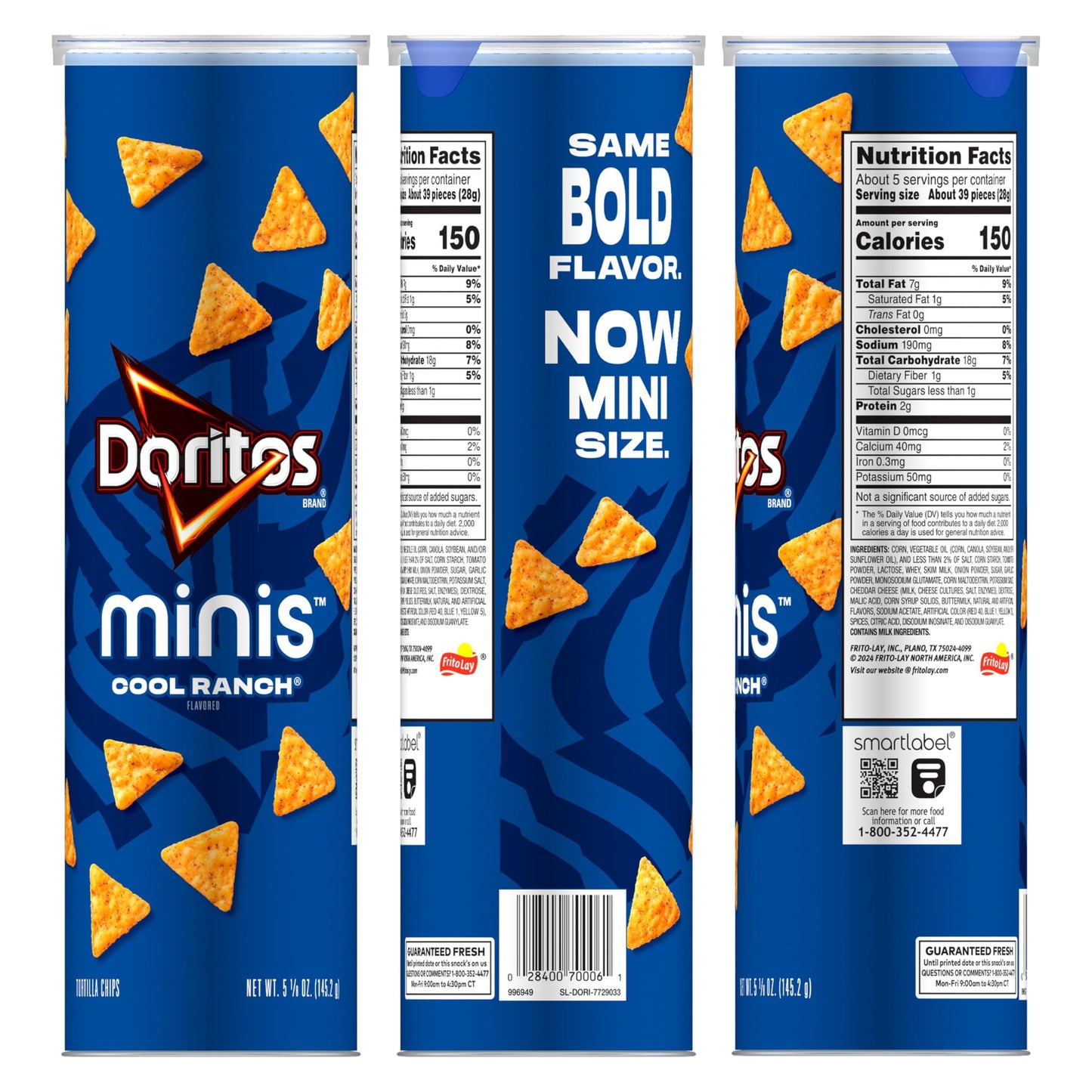 Doritos, Minis Cool Ranch, 5.12 Ounce
