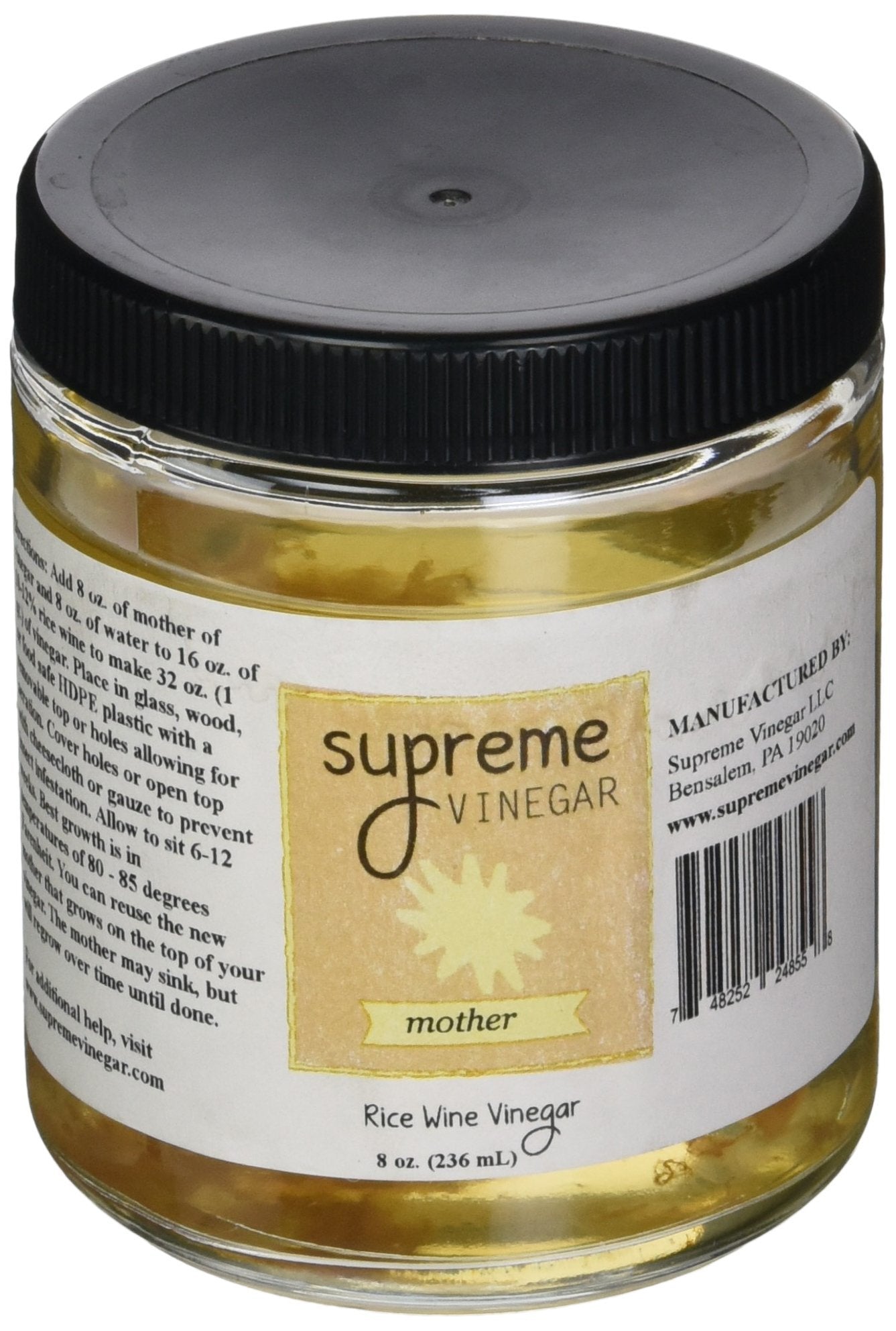 Home Brew Ohio Supreme Rice Wine Mother Of Vinegar, 1 Count, Yellow, Model 7001872
