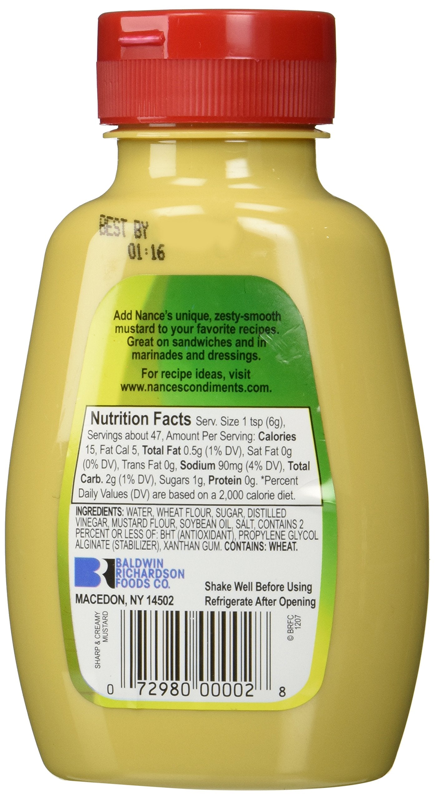 Nance'S Mustard Sharp & Creamy - 10 Oz