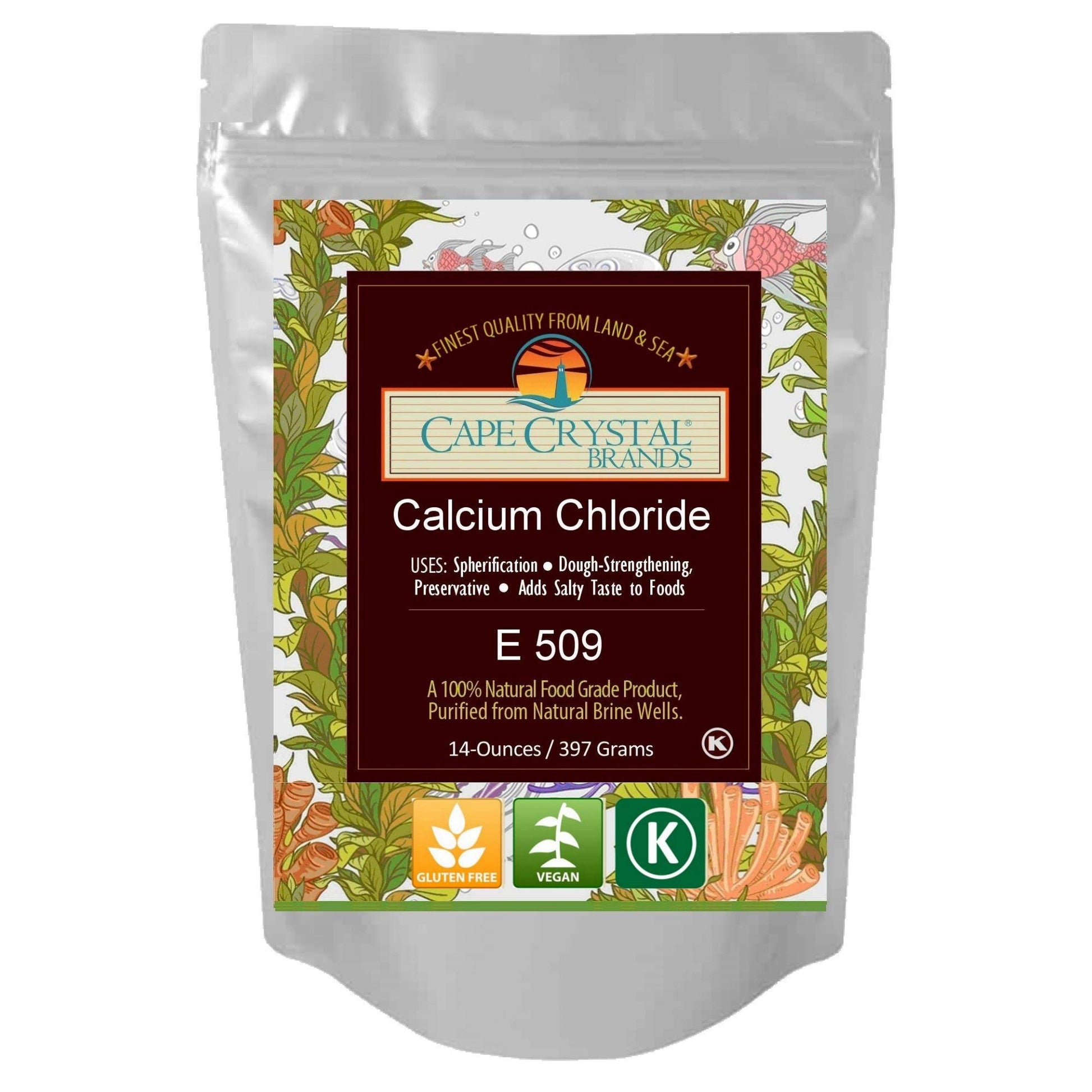 Cape Crystal Brands Calcium Chloride, 14-oz, Ideal for De-icing and Dust Control