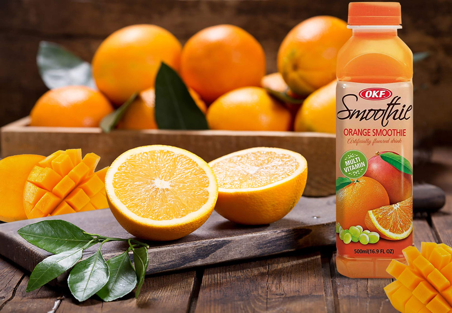 OKF Smoothie Orange, 16.9 Fl Oz, Pack of 20