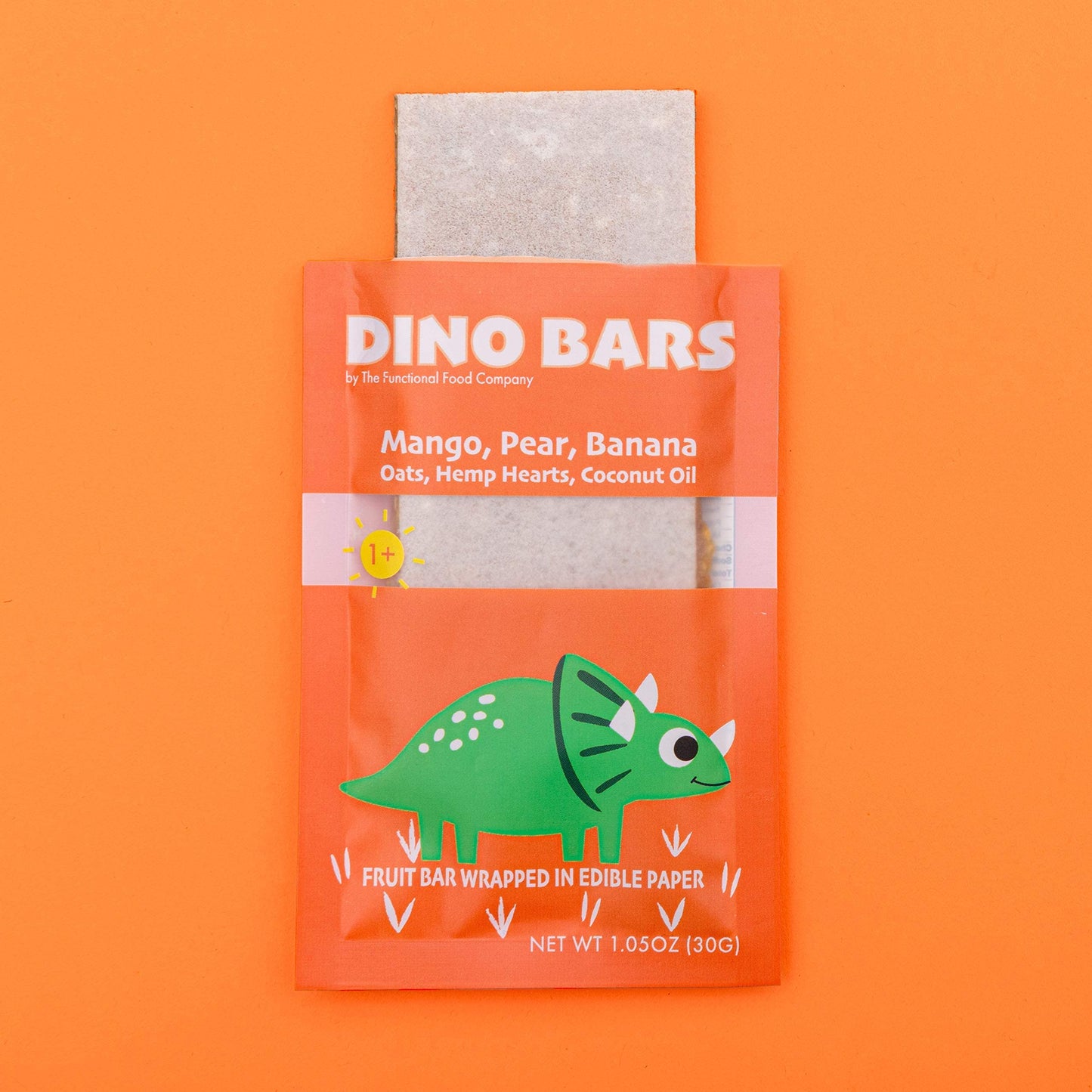 DINO BARS Organic Fruit Bar for Kids 1+ | Mango Flavor, 20 Count Pack