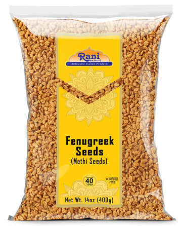 Rani Fenugreek (Methi) Seeds Whole 14oz (400g) Trigonella foenum graecum ~ All Natural | Vegan | Gluten Friendly | Non-GMO | Kos