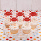 Cyodoos Crab Cupcake Topper Set, 24 PCS Ocean Themed Decorations for Baby Shower and Birthday Parties