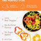 Simple Kitchen Dehydrated Red & Green Bell Peppers - 153 Servings for Family Meal Prep, Survival Canned Food, Gluten Free & Free