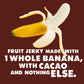 SOLELY Organic Banana Chocolate Drizzled Fruit Jerky - 0.8oz Vegan Snack - Individually Wrapped Dried Fruit Strip