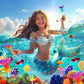 Mermaid Lollipops 24Pk, Mermaid Tail Candy Lollipops For Mermaid Birthday Party Favors, Lollipops Mermaid Candy, Mermaid Snacks,