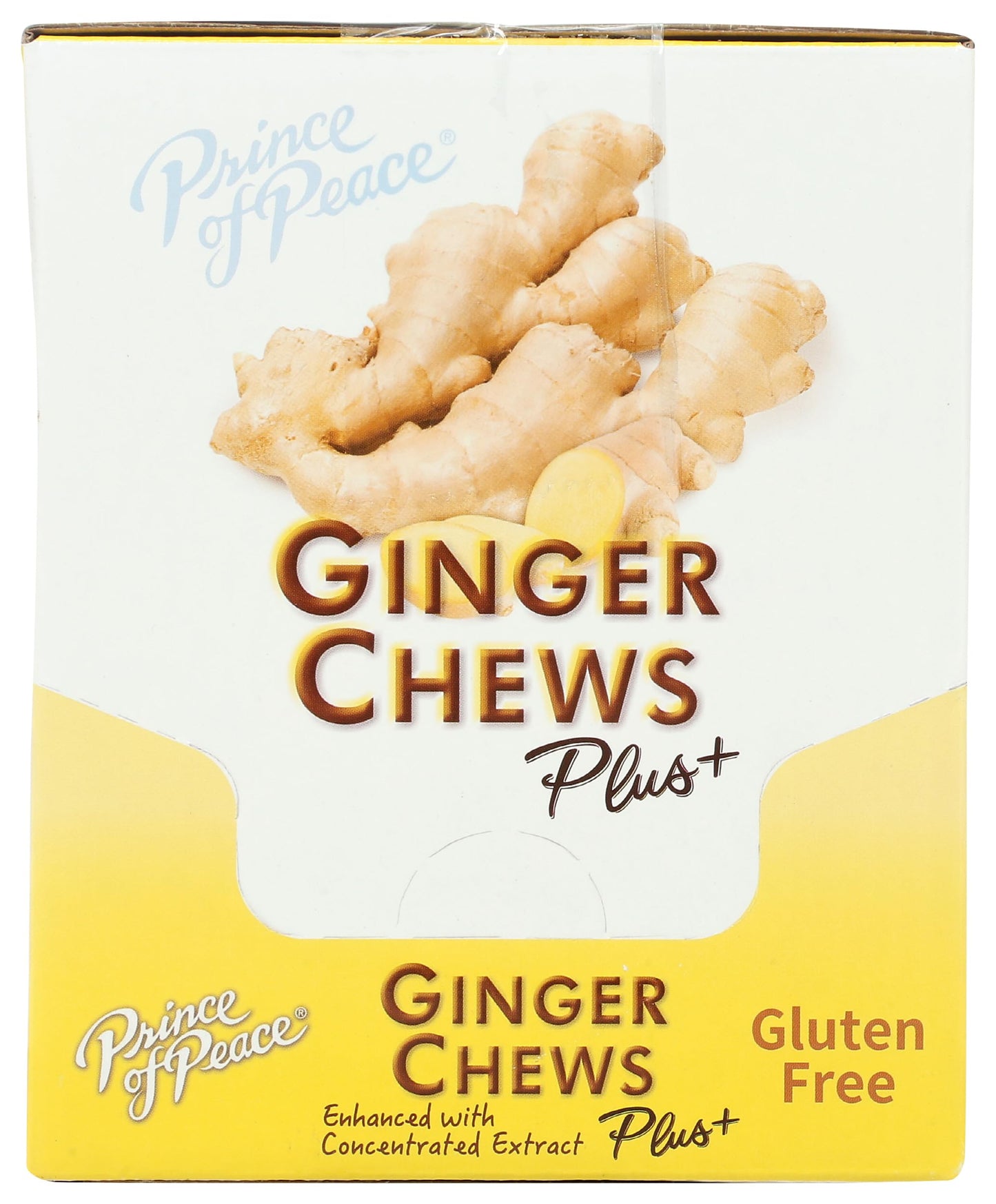 Prince Of Peace Original Flavor Ginger Chew Plus+, Gluten Free, 3 Ounces (Pack of 6)