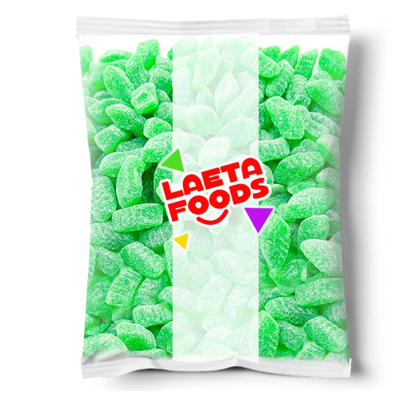 Spearmint Leaves Green Jelly Candy (3 Pound Bag)