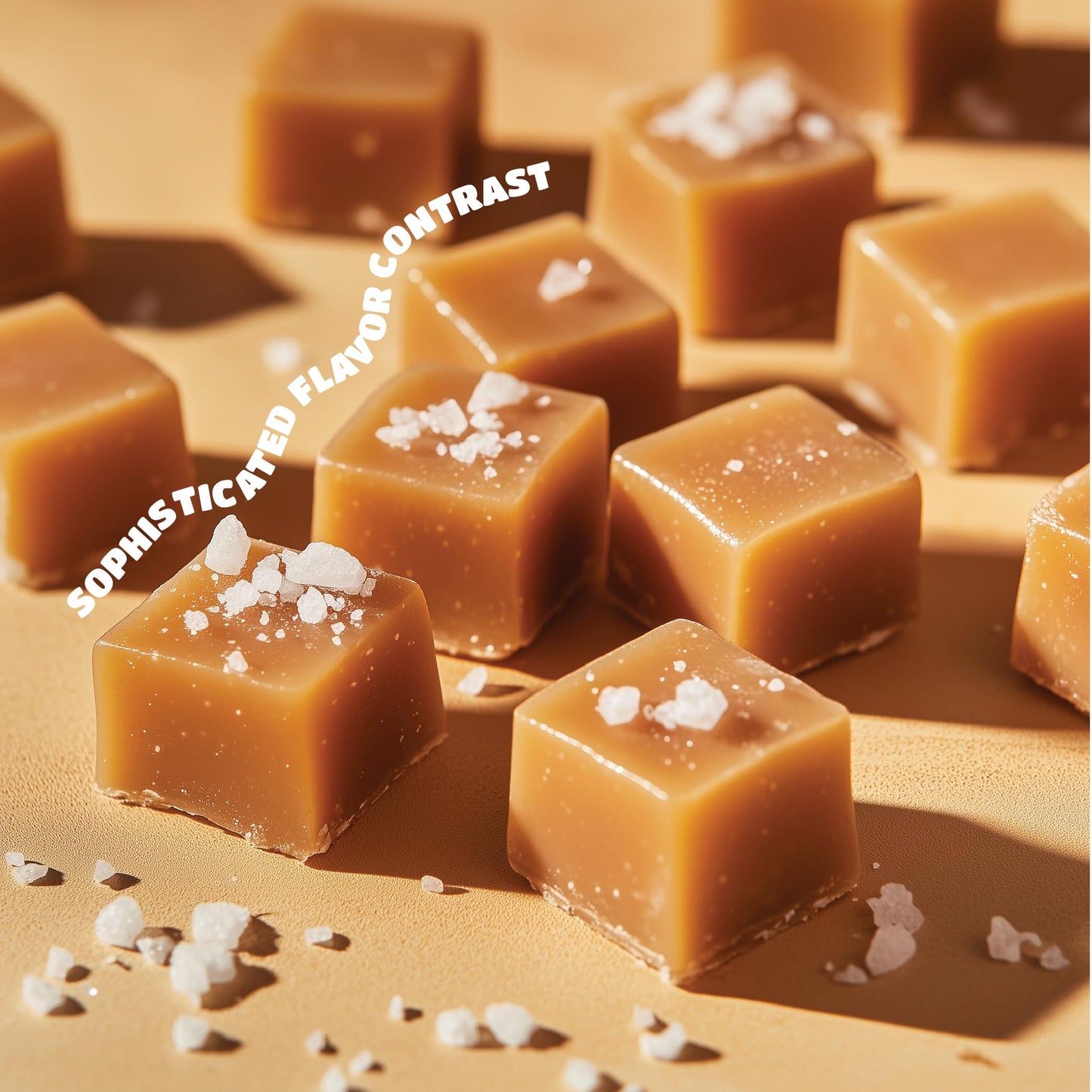 Sea Salt Caramel Cubes Candy 2 Pounds, Individually Wrapped, Bulk Pack (About 150 Count)