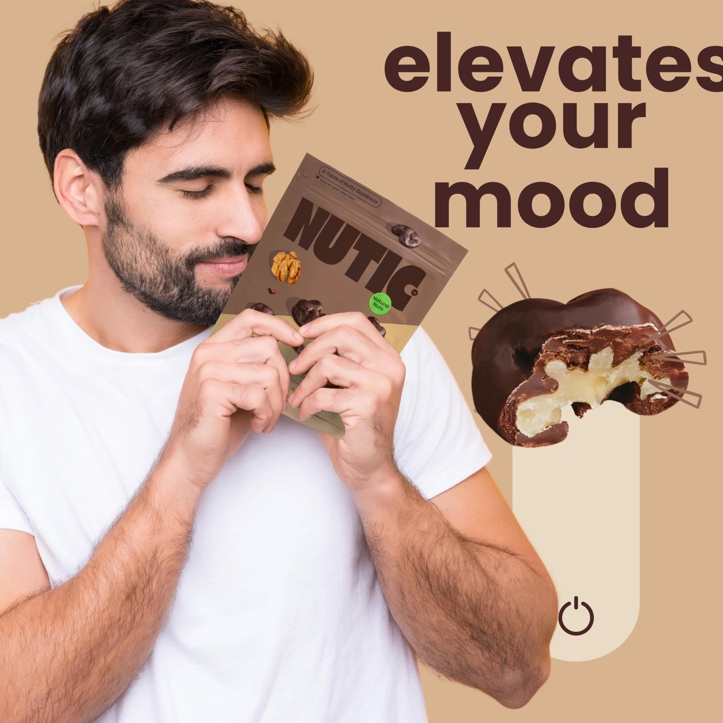 Nutic Dark Chocolate Covered Walnuts - 1 Lb, Premium Roasted Walnuts Drenched In Rich Dark Chocolate, Irresistible Gourmet Treat